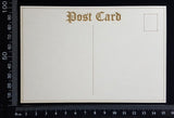 Laser Engraved Post Card - C - White Chipboard
