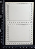 Postage Stamp Set - C - White Chipboard