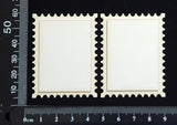 Postage Stamp Set - F - Layering Set - White Chipboard
