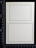 Postage Stamp Set - G - Layering Set - White Chipboard