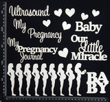 Pregnancy Elements Set - C - White Chipboard