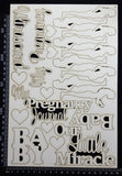 Pregnancy Elements Set - C - White Chipboard