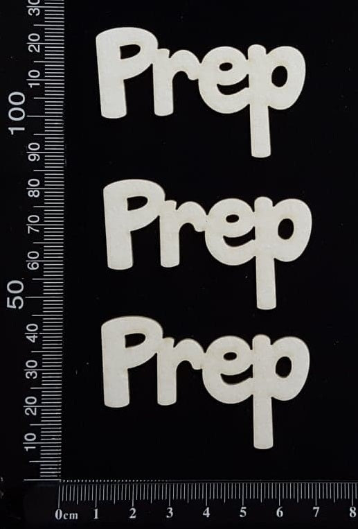 Prep - Set of 3 - White Chipboard
