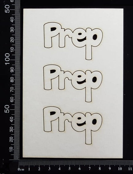 Prep - Set of 3 - White Chipboard