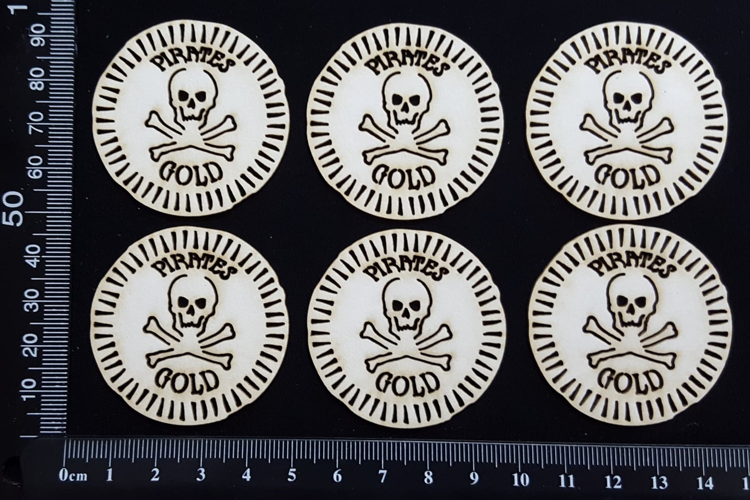 Pirate Gold - A - White Chipboard