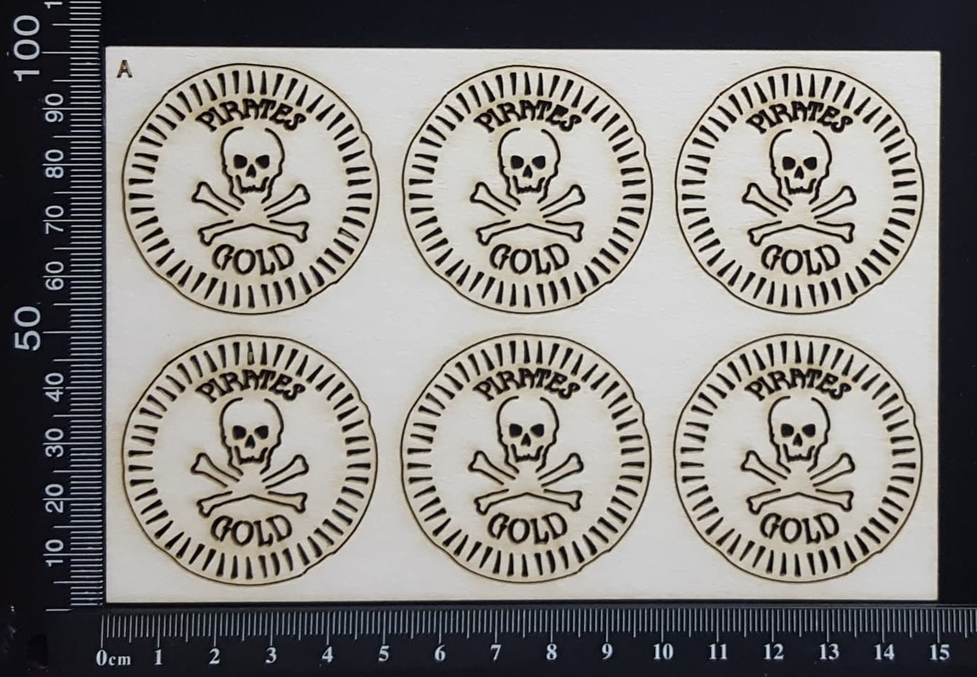 Pirate Gold - A - White Chipboard
