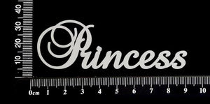 Elegant Word - Princess - White Chipboard