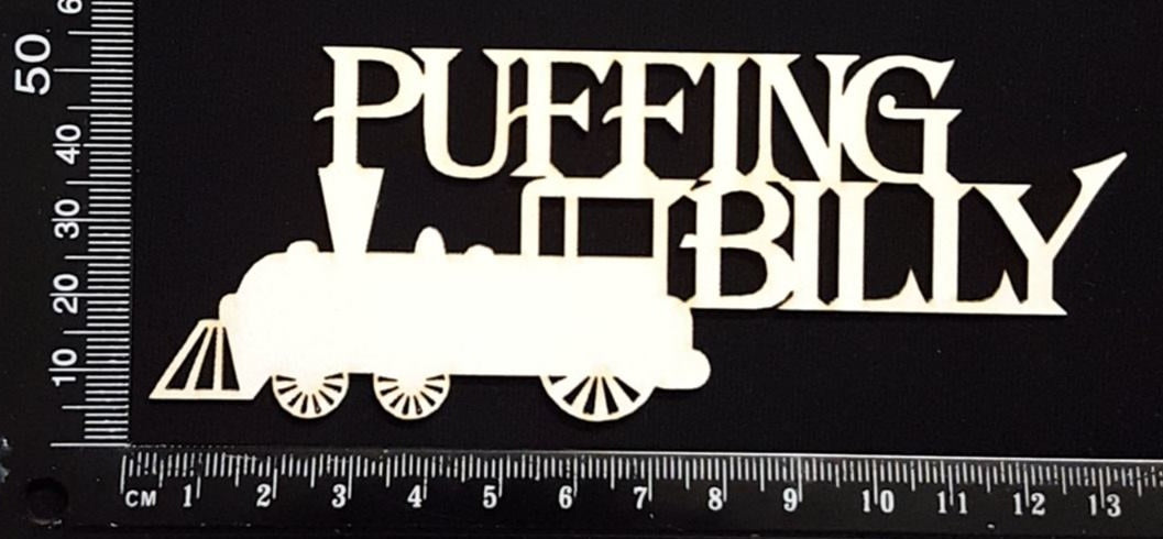 Puffing Billy - White Chipboard