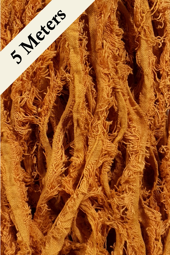 Cotton Frizz Ribbon - Pumpkin Spice - 5m Pack