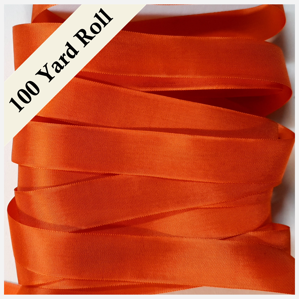 Seam Binding - RD - Orange - 100 YARD ROLL