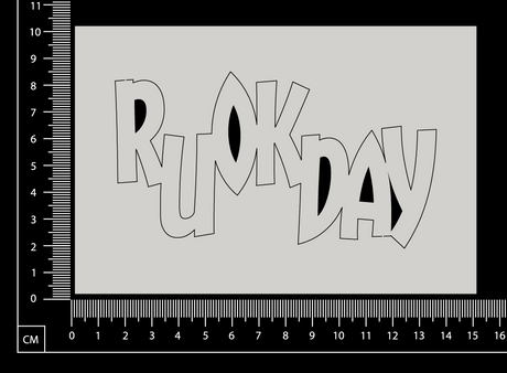 R U OK Day - A - White Chipboard