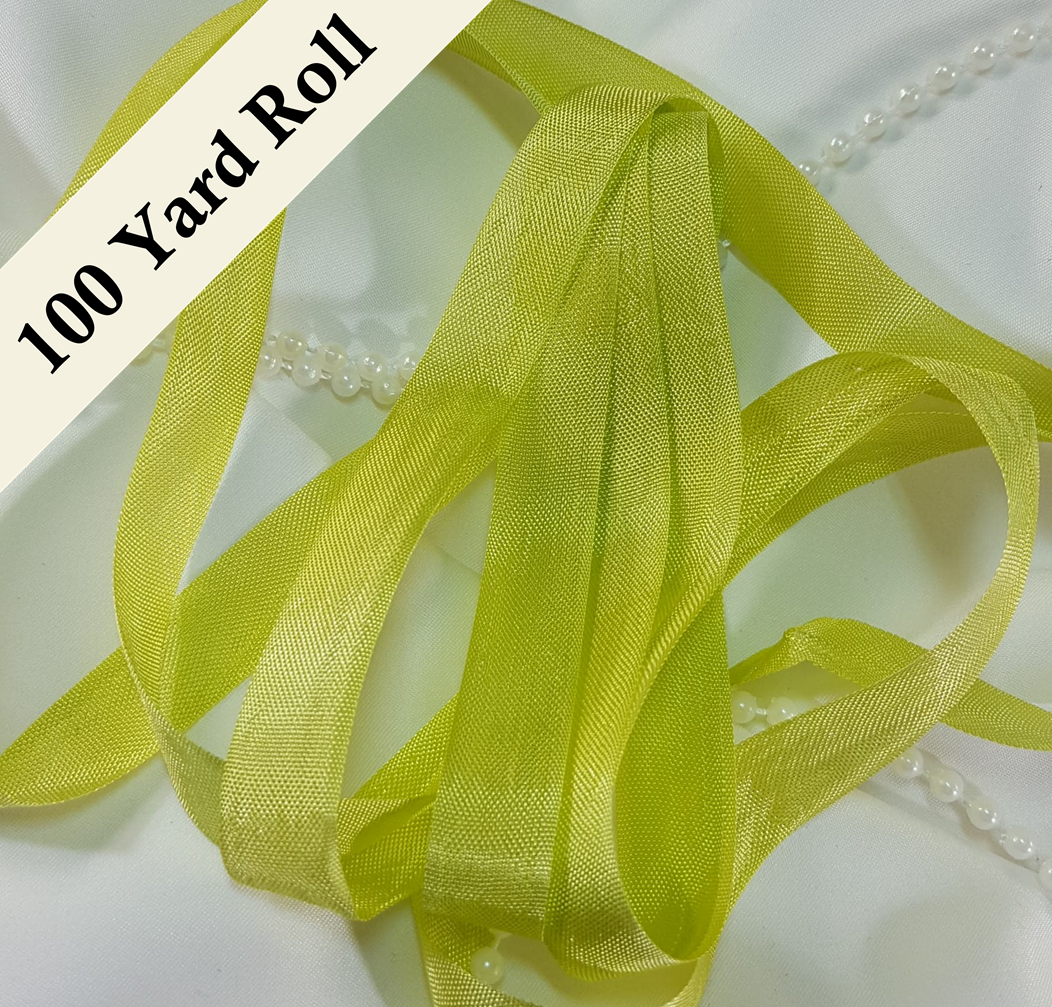Seam Binding - RZ - Bold Chartreuse - 100 YARD ROLL
