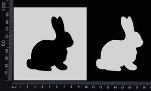 Rabbit - B - Stencil - 100mm x 100mm