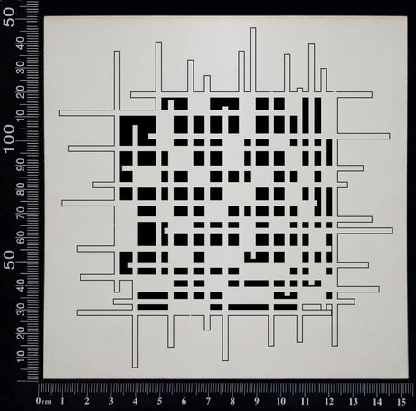 Random Grid Mesh - White Chipboard