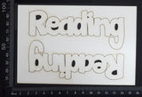 Reading - Set of 2 - White Chipboard