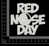 Red Nose Day - B - White Chipboard