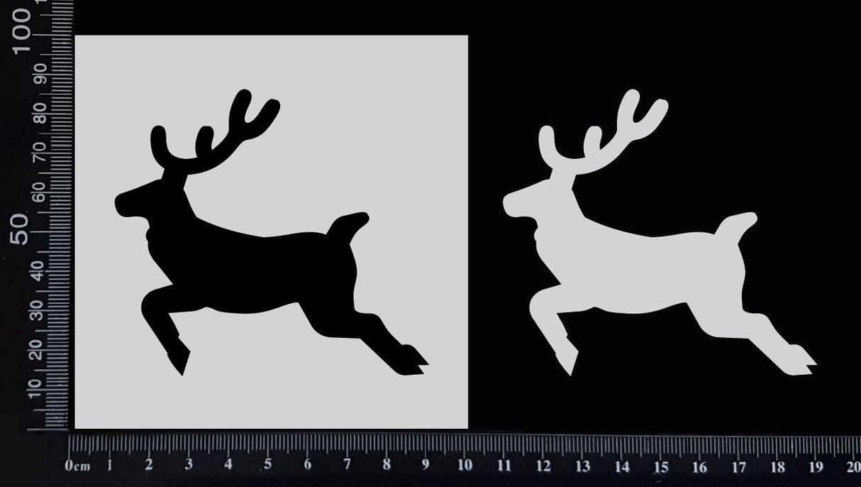 Reindeer - Stencil - 100mm x 100mm