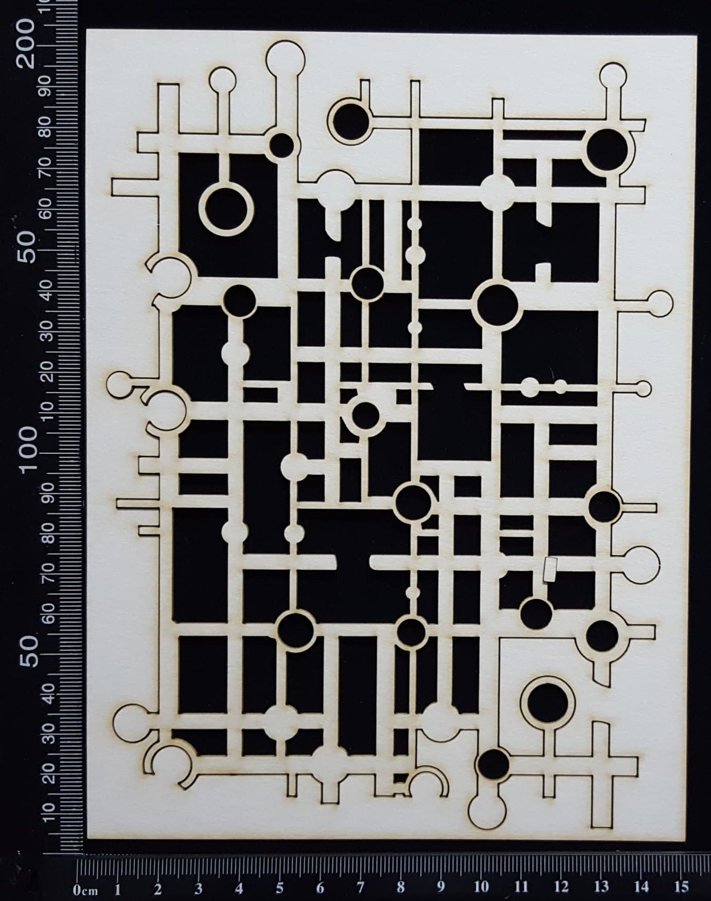 Circuit Mesh - B - Large - White Chipboard