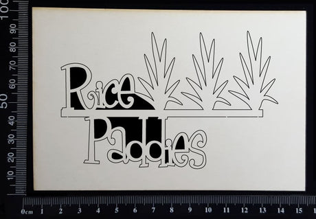 Rice Paddies - White Chipboard