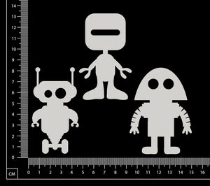 Robots - White Chipboard