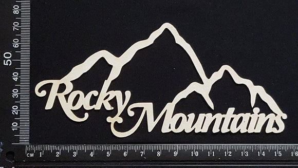 Rocky Mountains - A - White Chipboard