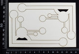 Retro Corners Set - White Chipboard