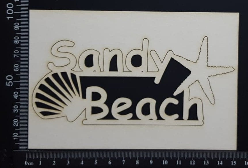 Sandy Beach - White Chipboard