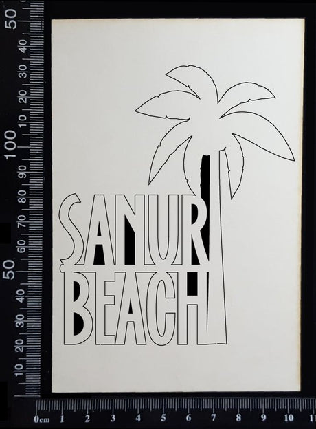 Sanur Beach - A - White Chipboard