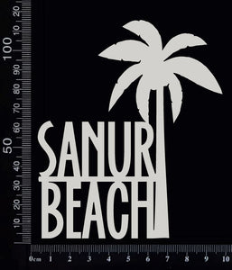 Sanur Beach - A - White Chipboard
