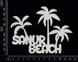 Sanur Beach - B - White Chipboard