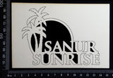 Sanur Sunrise - A - White Chipboard