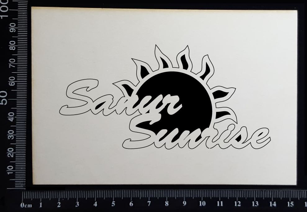 Sanur Sunrise - B - White Chipboard