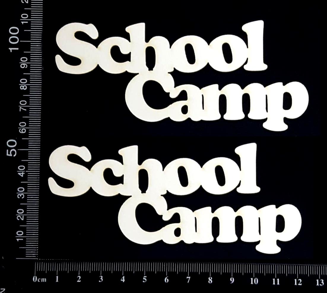 School Camp - Set of 2 - Small - White Chipboard