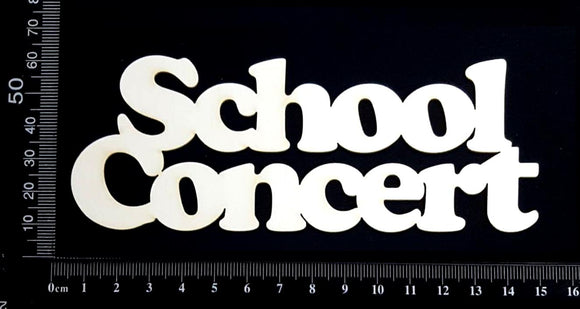 School Concert - Large - White Chipboard