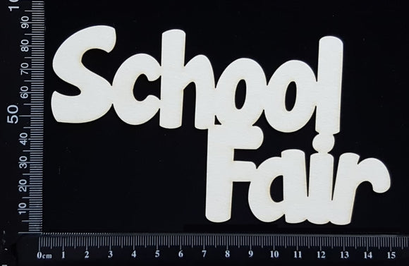 School Fair - Large - White Chipboard