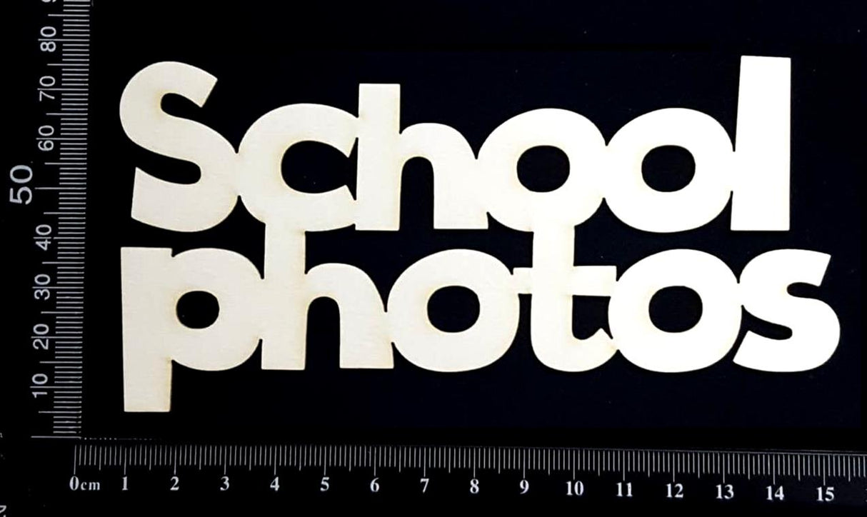 School Photos - Large - White Chipboard