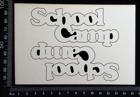 School Camp - Set of 2 - Small - White Chipboard