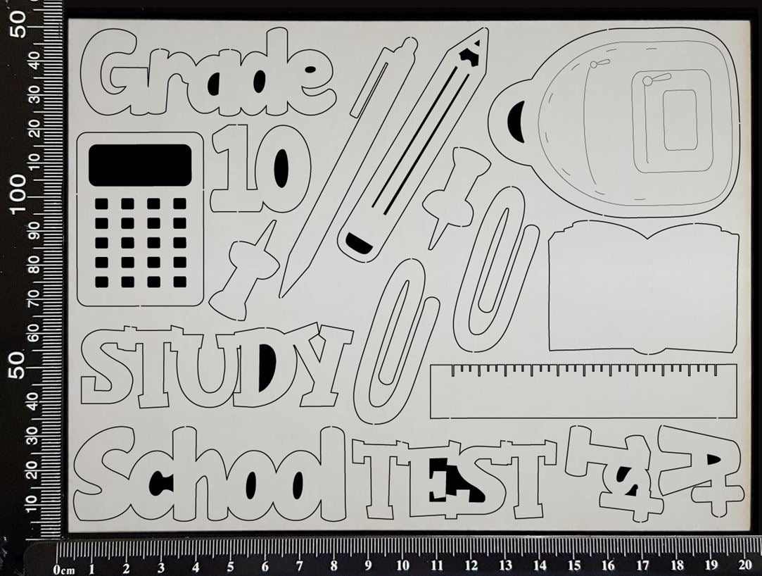 School Elements - Grade 10 - White Chipboard