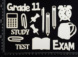 School Elements - Grade 11 - White Chipboard
