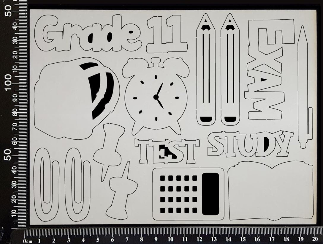 School Elements - Grade 11 - White Chipboard