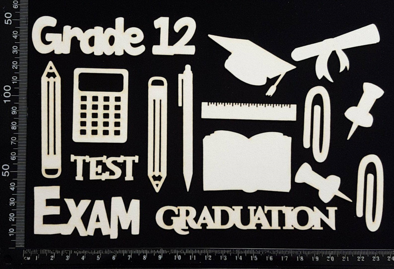 School Elements - Grade 12 - White Chipboard