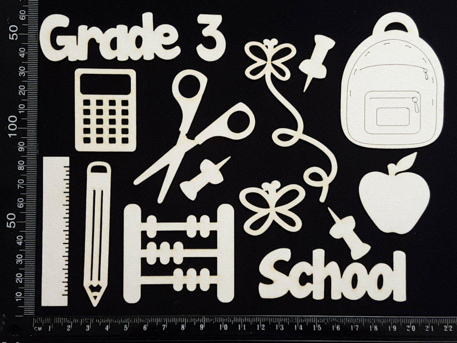 School Elements - Grade 3 - White Chipboard