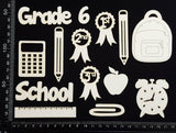 School Elements - Grade 6 - White Chipboard