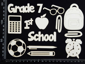 School Elements - Grade 7 - White Chipboard