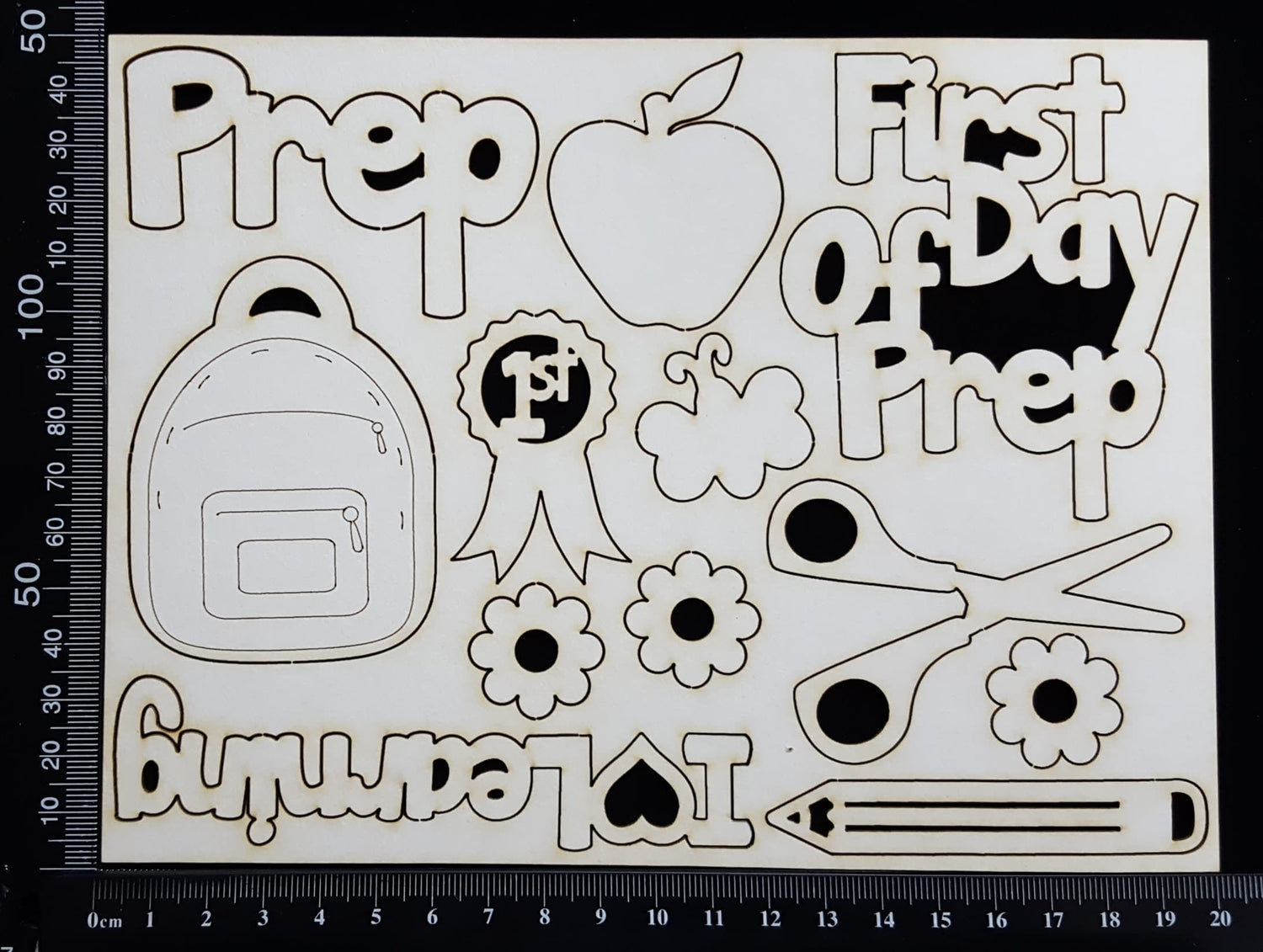 School Elements - Prep - White Chipboard