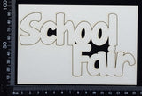 School Fair - Large - White Chipboard