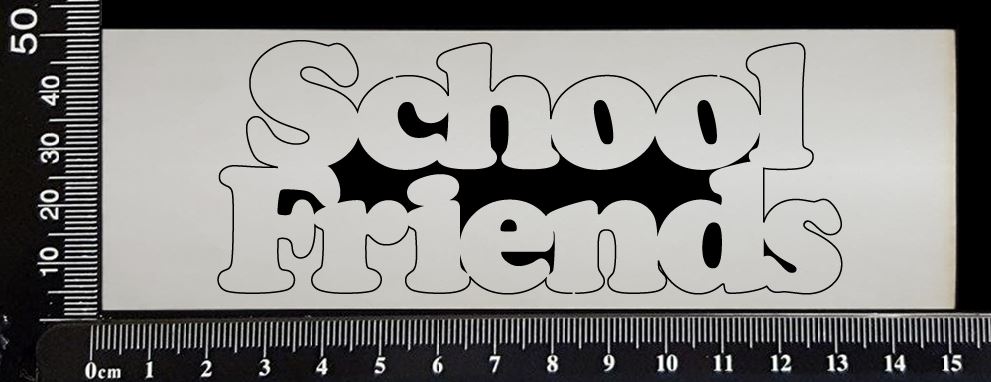 School Friends - Small - White Chipboard