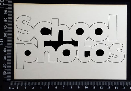 School Photos - Large - White Chipboard