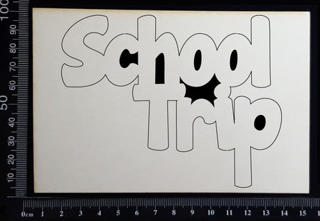 School Trip - Large - White Chipboard