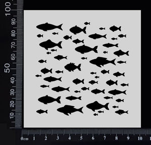 School of Fish - Stencil - 100mm x 100mm